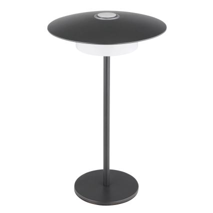 Globo - LED Вулична акумуляторна сенсорна настільна лампа LED/3W/3,7V 1800/2700/3000K IP44 1800 mAh сірий