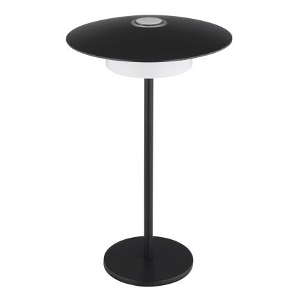 Globo - LED Вулична акумуляторна сенсорна настільна лампа LED/3W/3,7V 1800/2700/3000K IP44 1800 mAh чорний