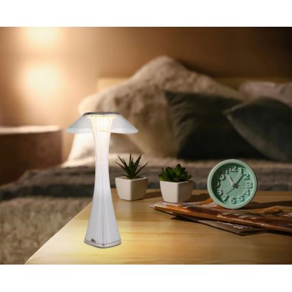 Globo - LED Настільна акумуляторна лампа з регулюванням яскравості LED/2,5W/3,7V 1200mAh 2700K/4500K/6500K білий