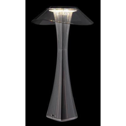 Globo - LED Настільна акумуляторна лампа з регулюванням яскравості LED/2,5W/3,7V 1200mAh 2700K/4500K/6500K чорний