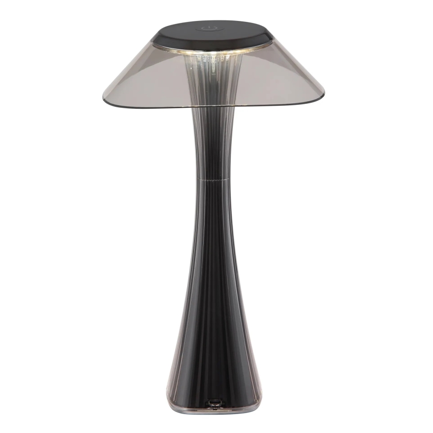 Globo - LED Настільна акумуляторна лампа з регулюванням яскравості LED/2,5W/3,7V 1200mAh 2700K/4500K/6500K чорний