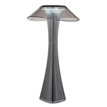 Globo - LED Настільна акумуляторна лампа з регулюванням яскравості LED/2,5W/3,7V 1200mAh 2700K/4500K/6500K чорний