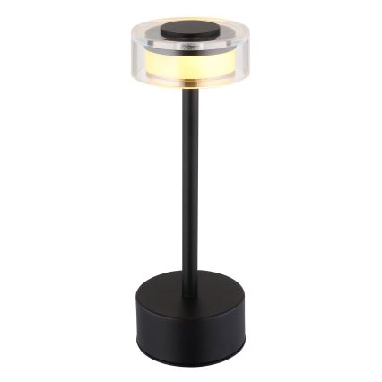 Globo - LED Акумуляторна сенсорна настільна лампа з регулюванням яскравості LED/2,5W/3,7V 2700/4000/6500K 1800mAh чорний