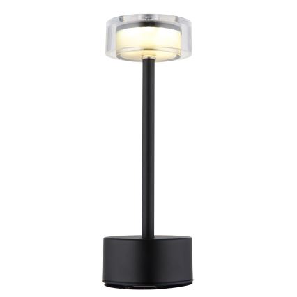 Globo - LED Акумуляторна сенсорна настільна лампа з регулюванням яскравості LED/2,5W/3,7V 2700/4000/6500K 1800mAh чорний