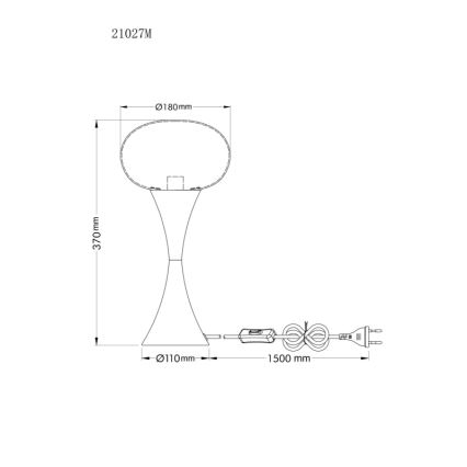 Globo - Настольная лампа 1xE14/25W/230V золотая