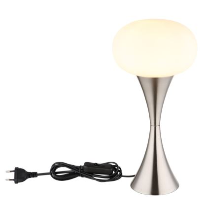 Globo - Настольная лампа 1xE14/25W/230V матовый хром