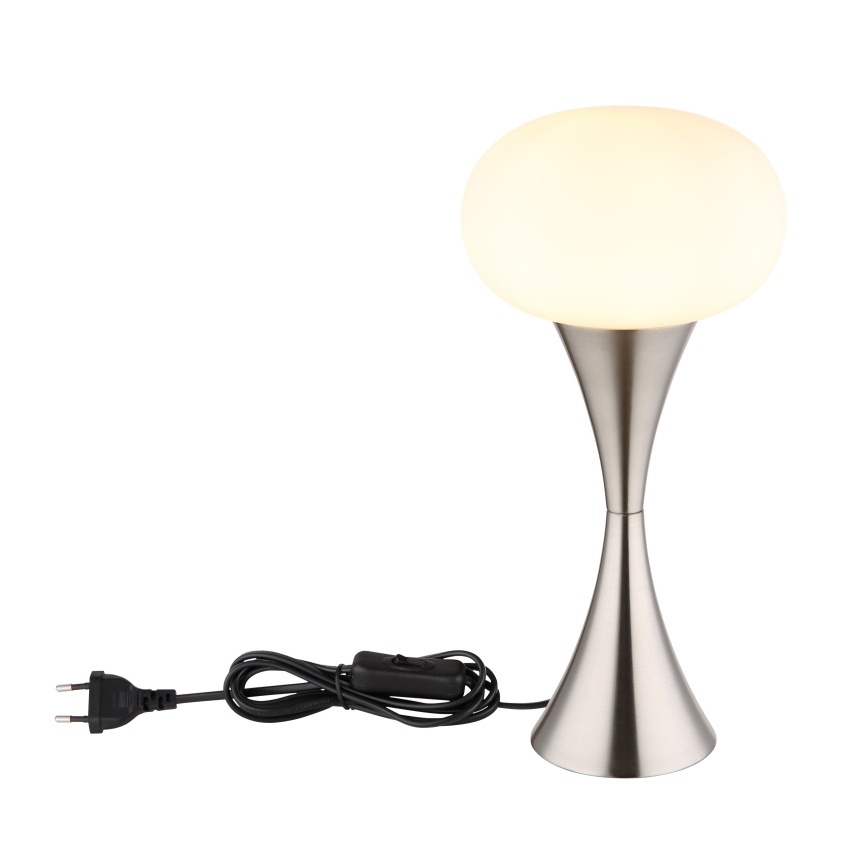 Globo - Настольная лампа 1xE14/25W/230V матовый хром