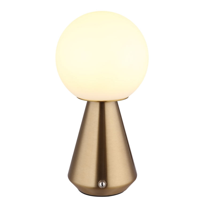 Globo - LED Сенсорна вулична настільна лампа з регулюванням яскравості LED/1,5W/5V 3000/4500/6500K 1800 mAh IP41 мідний