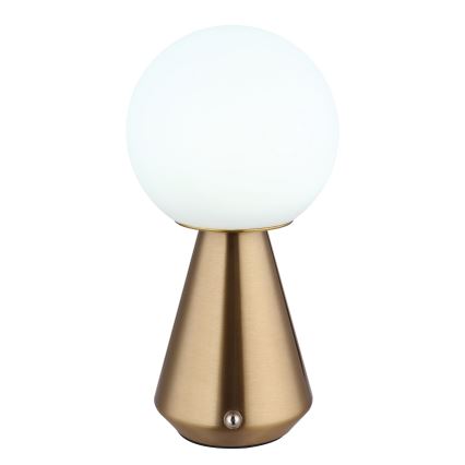 Globo - LED Сенсорна вулична настільна лампа з регулюванням яскравості LED/1,5W/5V 3000/4500/6500K 1800 mAh IP41 мідний