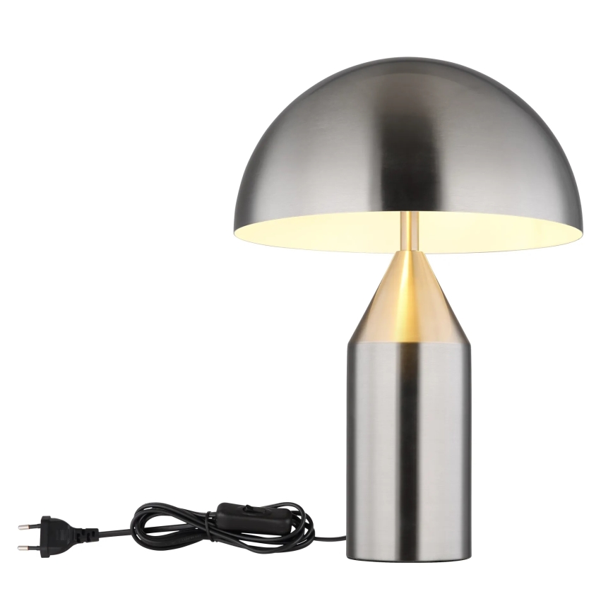 Globo - Настільна лампа 2xE27/40W/230V у матовому хромі
