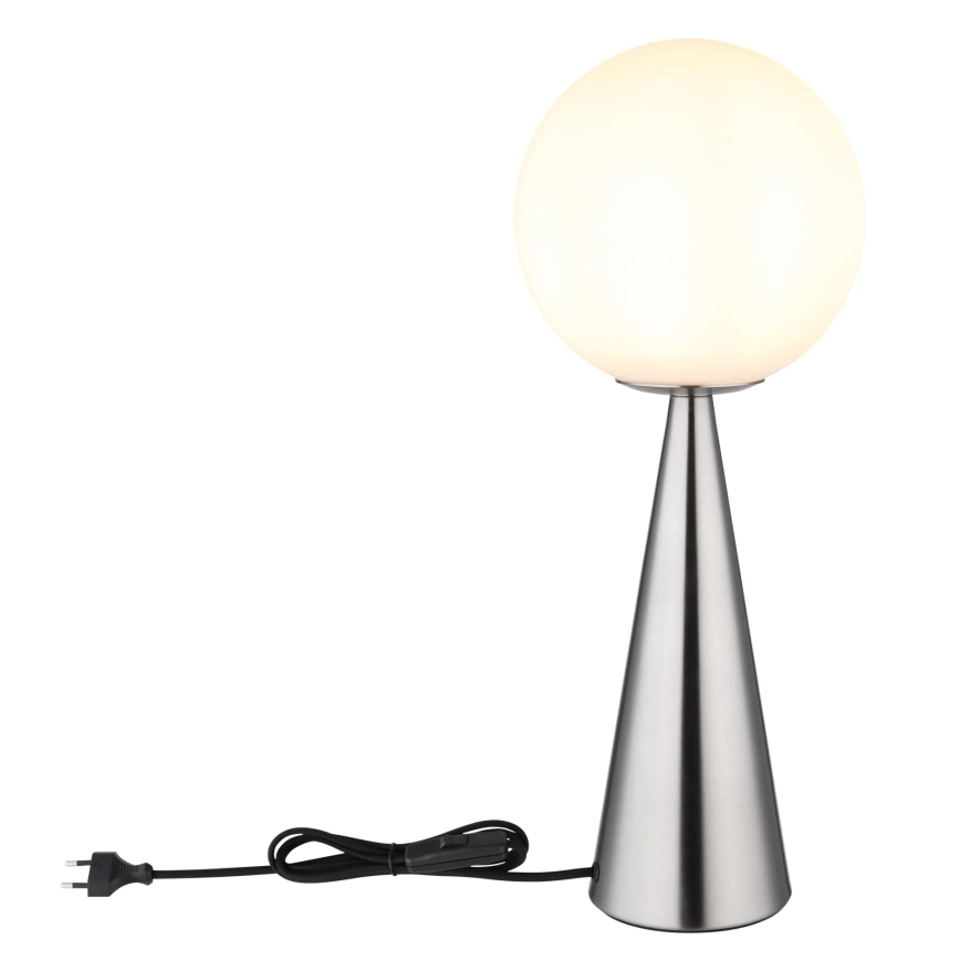 Globo - Настільна лампа 1xE27/40W/230V матовий хром