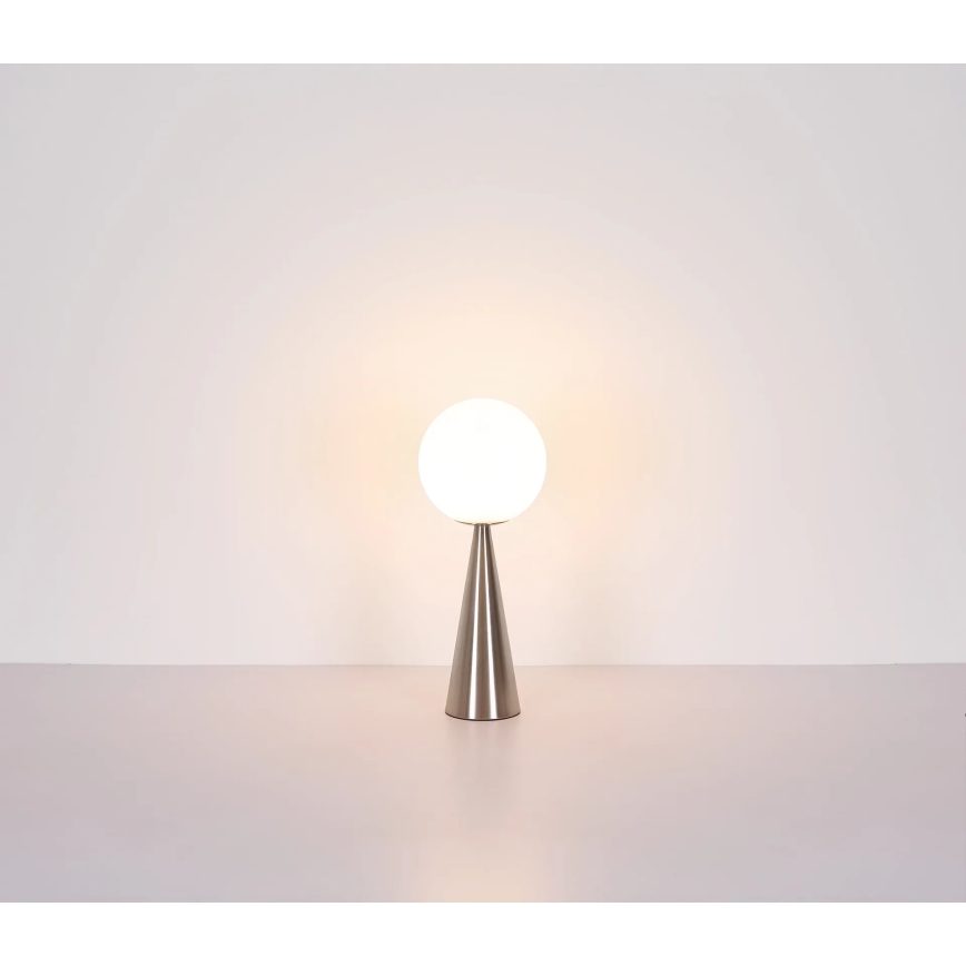 Globo - Настольная лампа 1xE27/40W/230V матовый хром