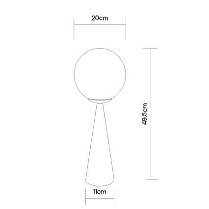 Globo - Настольная лампа 1xE27/40W/230V матовый хром