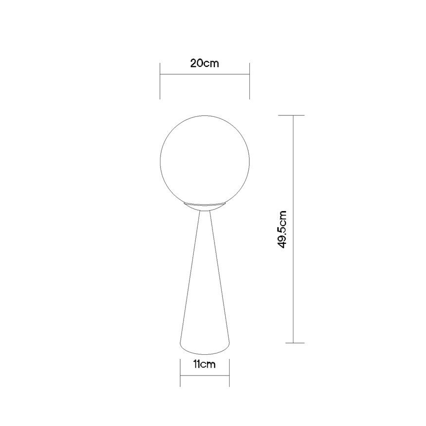 Globo - Настольная лампа 1xE27/40W/230V матовый хром
