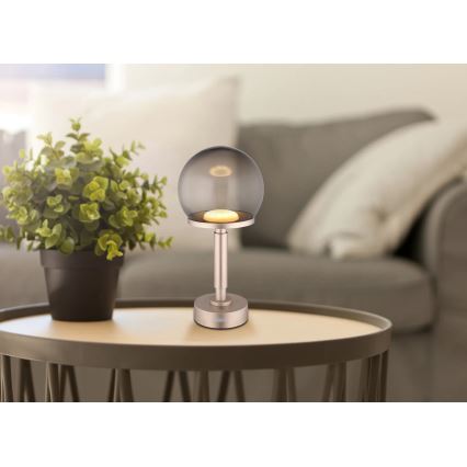 Globo - LED Акумуляторна сенсорна настільна лампа з регулюванням яскравості LED/2,5W/5V 1800mAh 2700/4000/6500K рожевий золотистий