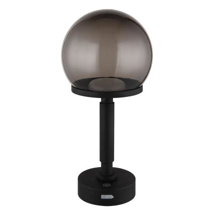 Globo - LED Акумуляторна сенсорна настільна лампа з регулюванням яскравості LED/2,5W/5V 1800mAh 2700/4000/6500K чорний