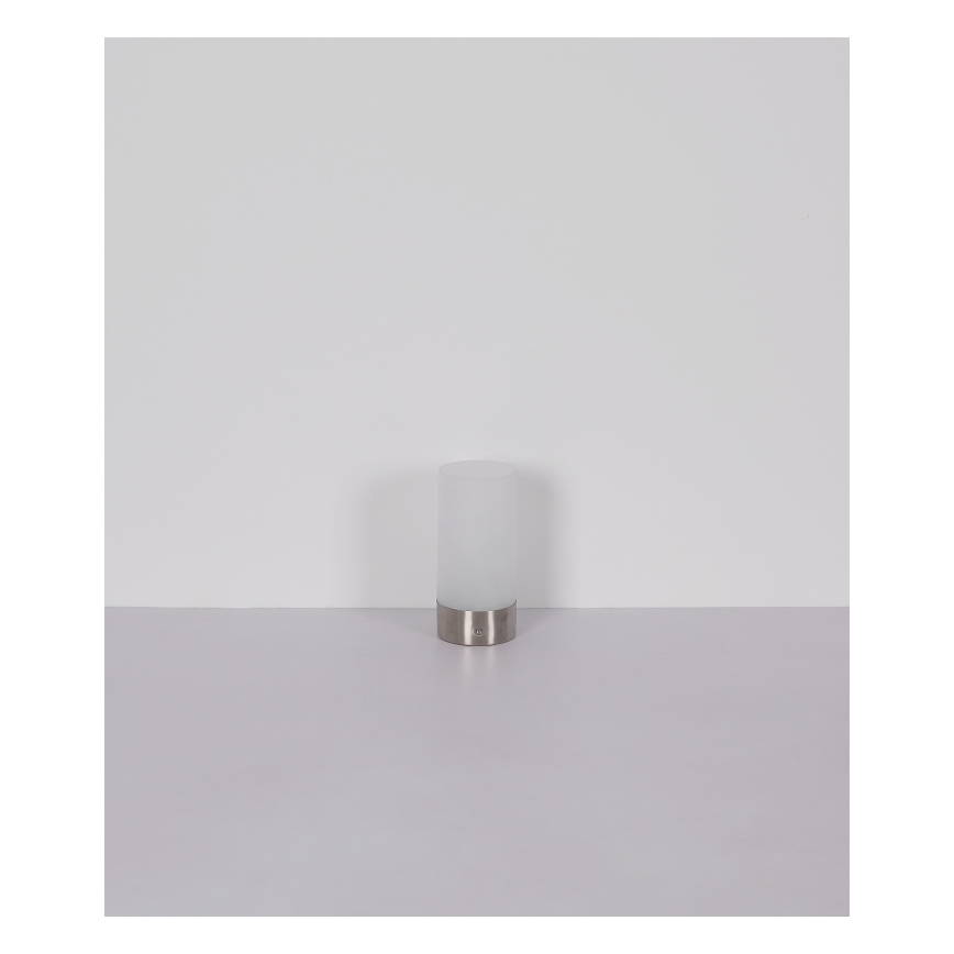 Globo - LED RGBW Сенсорна вулична настільна лампа з регулюванням яскравості LED/1,8W/5V 1500 mAh IP44 матовий хром