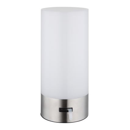 Globo - LED RGBW Сенсорна вулична настільна лампа з регулюванням яскравості LED/1,8W/5V 1500 mAh IP44 матовий хром