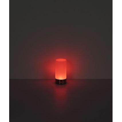 Globo - Світлодіодна RGBW регульована сенсорна зовнішня настільна лампа LED/1,8W/5V 1500 mAh чорна