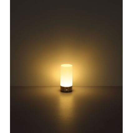 Globo - Світлодіодна RGBW регульована сенсорна зовнішня настільна лампа LED/1,8W/5V 1500 mAh чорна