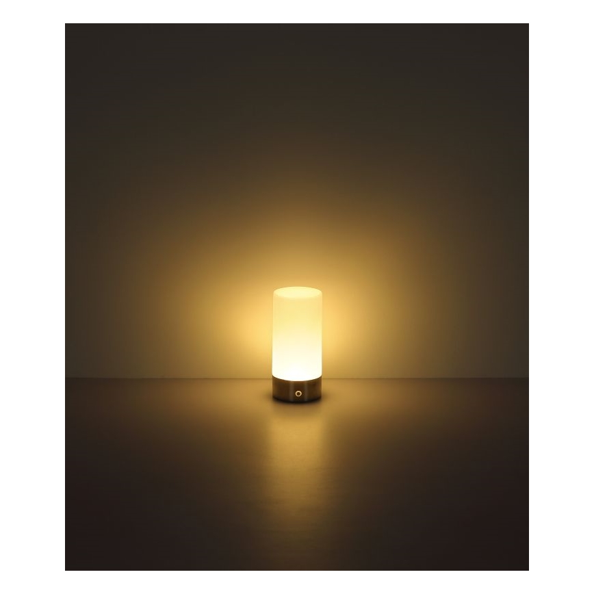 Globo - Світлодіодна RGBW регульована сенсорна зовнішня настільна лампа LED/1,8W/5V 1500 mAh чорна