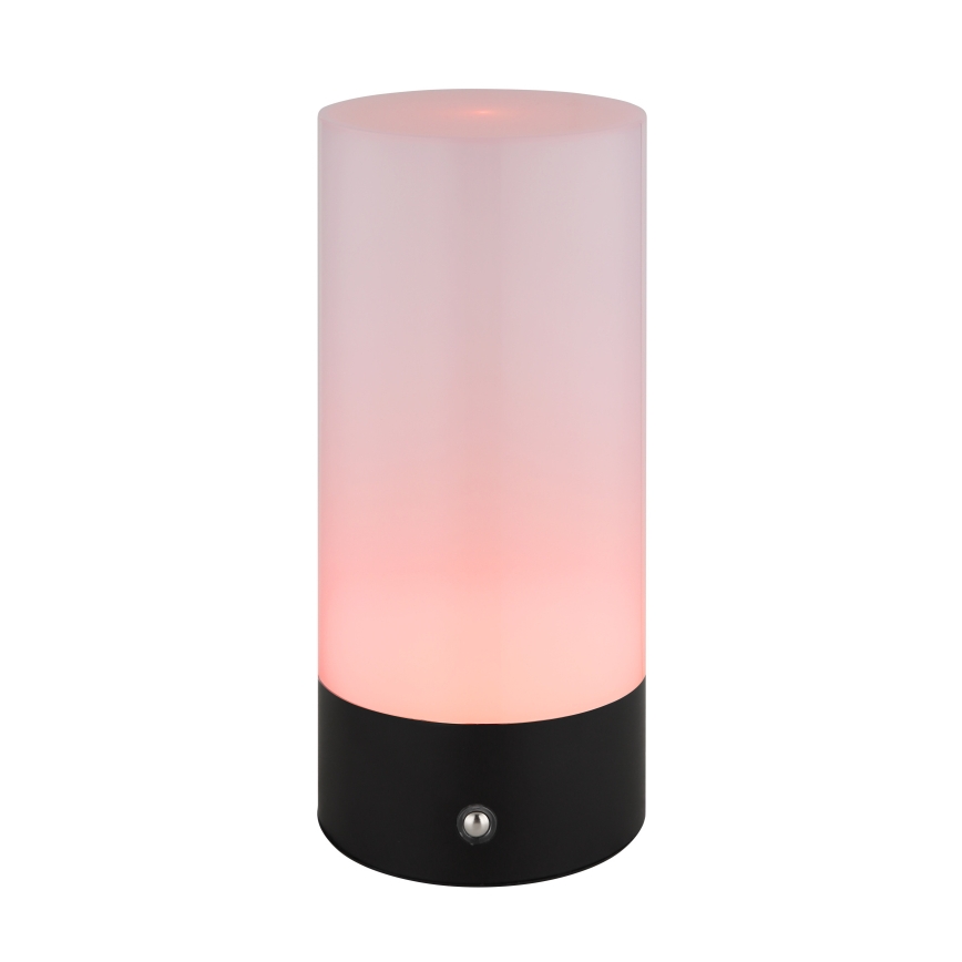 Globo - Світлодіодна RGBW регульована сенсорна зовнішня настільна лампа LED/1,8W/5V 1500 mAh чорна