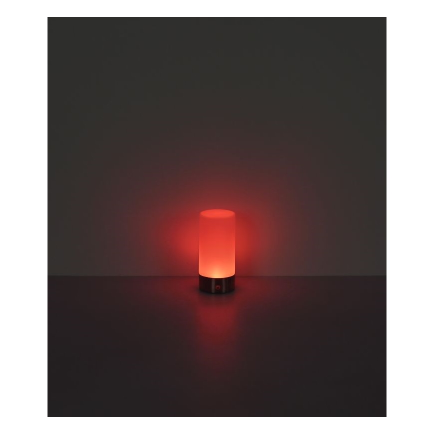 Globo - LED RGBW Сенсорна вулична настільна лампа з регулюванням яскравості LED/1,8W/5V 1500 mAh чорний