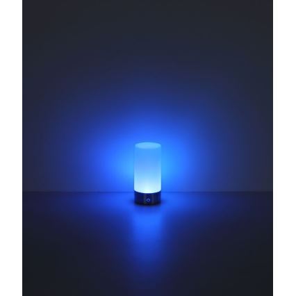Globo - LED RGBW Сенсорна вулична настільна лампа з регулюванням яскравості LED/1,8W/5V 1500 mAh чорний