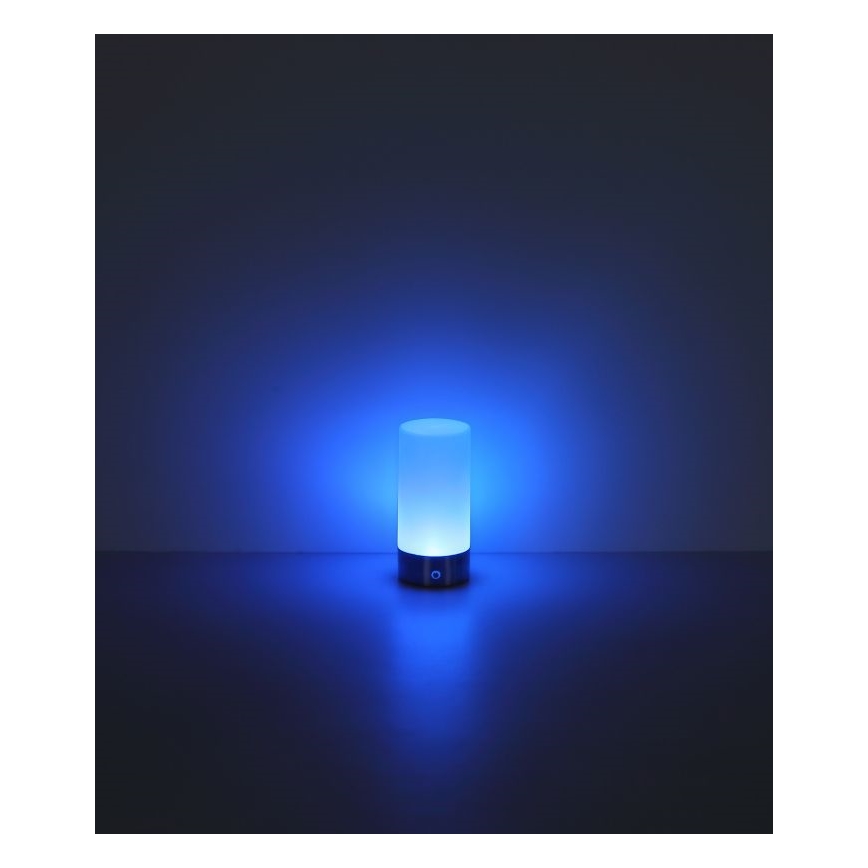 Globo - LED RGBW Сенсорна вулична настільна лампа з регулюванням яскравості LED/1,8W/5V 1500 mAh чорний