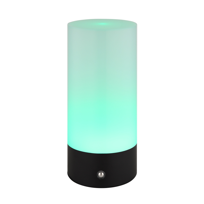 Globo - LED RGBW Сенсорна вулична настільна лампа з регулюванням яскравості LED/1,8W/5V 1500 mAh чорний