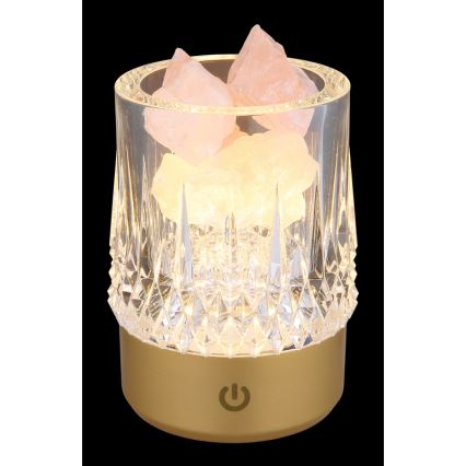 Globo - Светодиодная сенсорная настольная лампа с диммером LED/1W/5V 3000K 1200 mAh золотистая