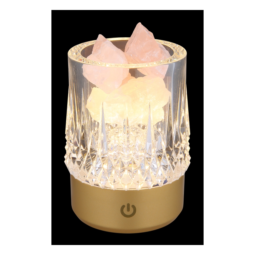 Globo - Светодиодная сенсорная настольная лампа с диммером LED/1W/5V 3000K 1200 mAh золотистая