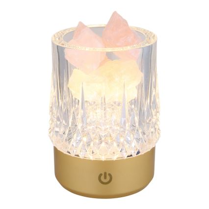 Globo - Светодиодная сенсорная настольная лампа с диммером LED/1W/5V 3000K 1200 mAh золотистая