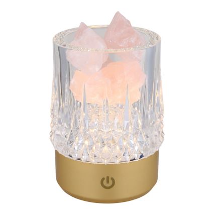 Globo - Светодиодная сенсорная настольная лампа с диммером LED/1W/5V 3000K 1200 mAh золотистая