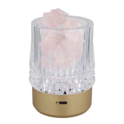 Globo - Светодиодная сенсорная настольная лампа с диммером LED/1W/5V 3000K 1200 mAh золотистая