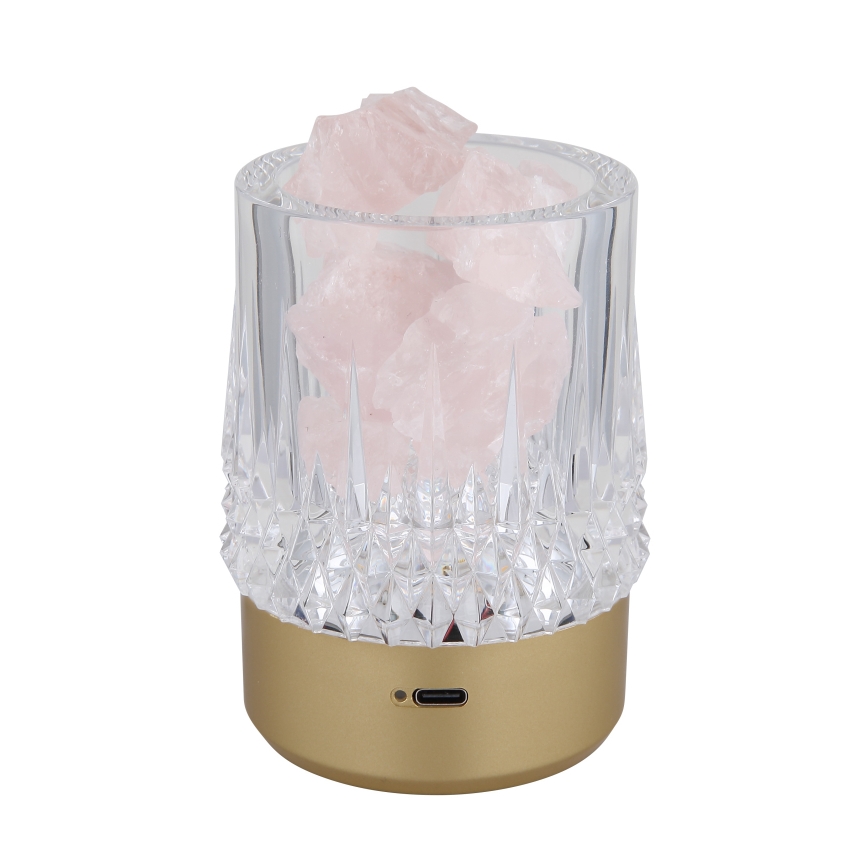 Globo - Светодиодная сенсорная настольная лампа с диммером LED/1W/5V 3000K 1200 mAh золотистая