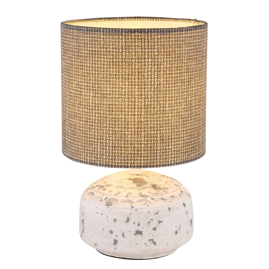 Globo - Настольная лампа 1xE14/40W/230V серая/керамическая