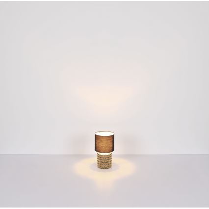 Globo - Настільна лампа 1xE14/40W/230V чорний/золотий