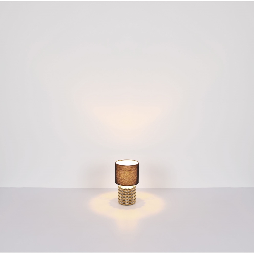 Globo - Настільна лампа 1xE14/40W/230V чорний/золотий