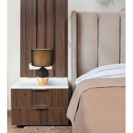 Globo - Настольная лампа 1xE14/40W/230V черный