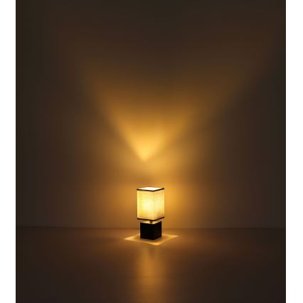 Globo - Настільна лампа 1xE27/7W/230V сірий/чорний