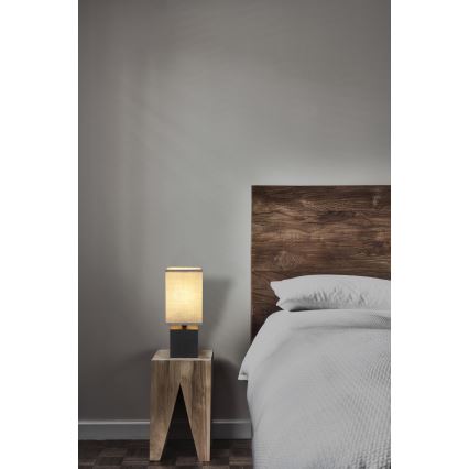 Globo - Настольная лампа 1xE27/7W/230V серый/черный