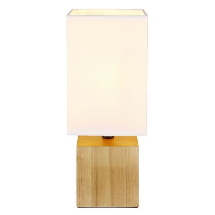 Globo - Настольная лампа 1xE27/7W/230V белый/коричневый