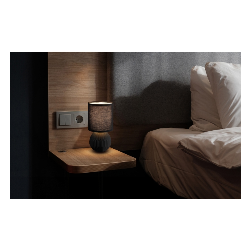 Globo - Настольная лампа 1xE14/40W/230V черный