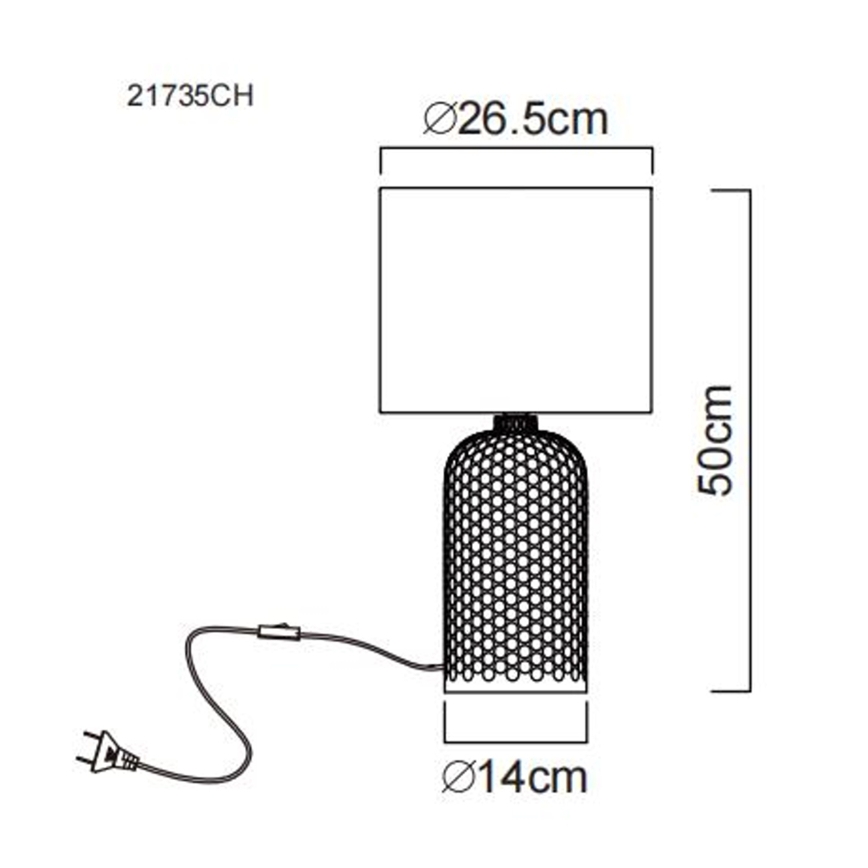 Globo - Настольная лампа 1xE27/60W/230V бежевый