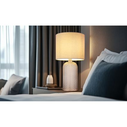Globo - Настольная лампа 1xE27/60W/230V серый