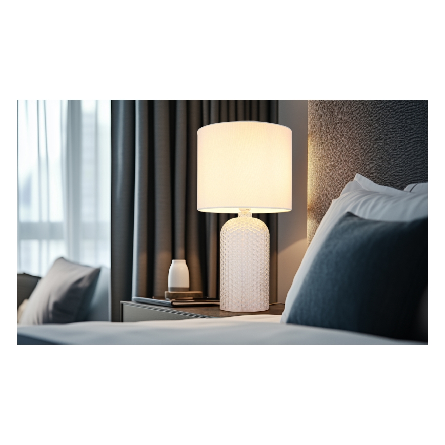 Globo - Настольная лампа 1xE27/60W/230V белый