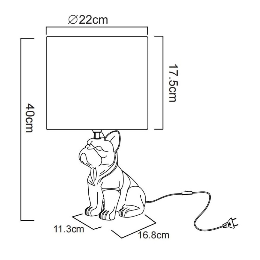Globo - Настольная лампа 1xE27/60W/230V