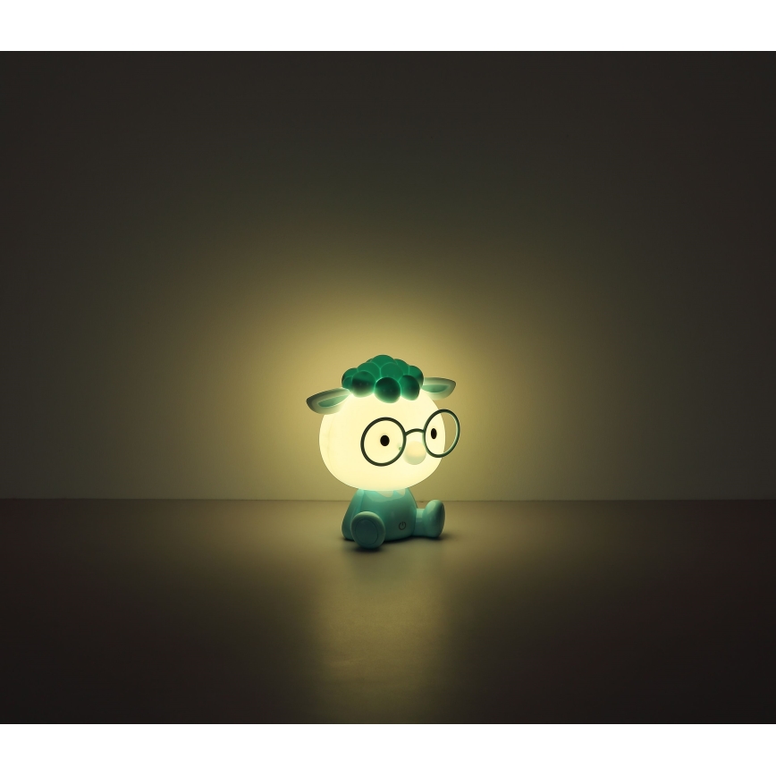 Globo - LED Акумуляторна дитяча нічна лампа з регулюванням яскравості LED/1W/5V 500 mAh синій