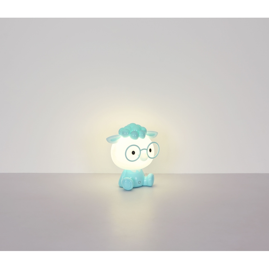 Globo - LED Акумуляторна дитяча нічна лампа з регулюванням яскравості LED/1W/5V 500 mAh синій